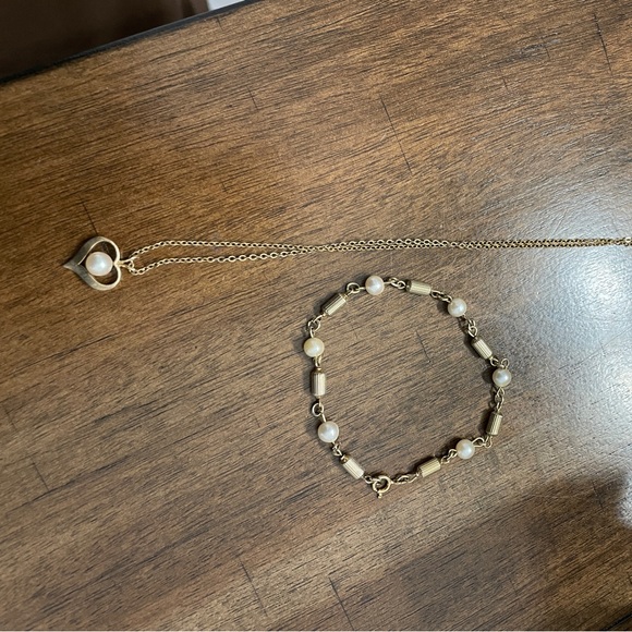 AUTHETIC freshwater pearl necklace and braclet- approved by appraisal- vintage - Picture 5 of 6